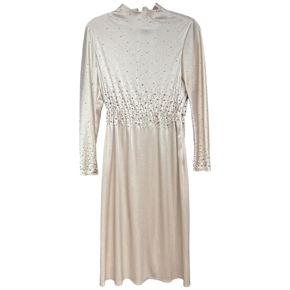VINTAGE JERRY SILVERMAN Dress with Jewels and Pearls Sz 4-6 *Like New*